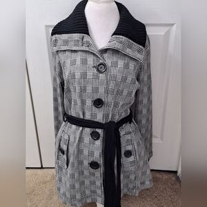 Self Esteem Black & White Plaid  Coat   Size 1X